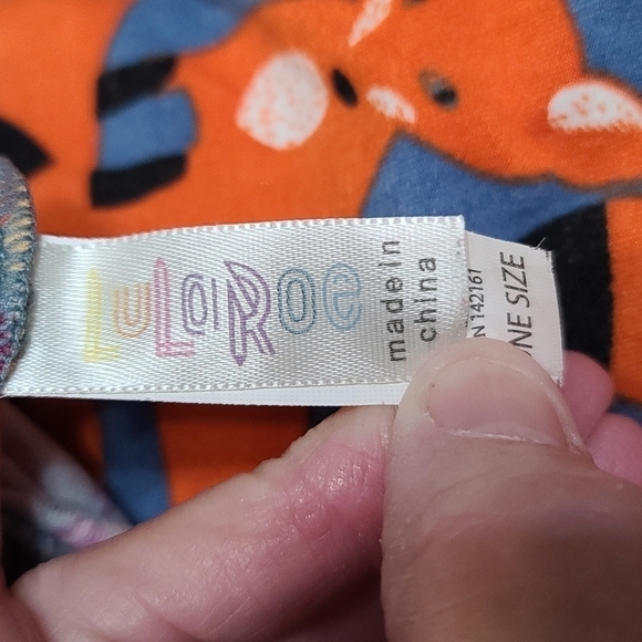 LuLaRoe Women's Leggings Bundle 3 Hearts Fox Abstract Birds One Size EUC - Picture 5 of 10